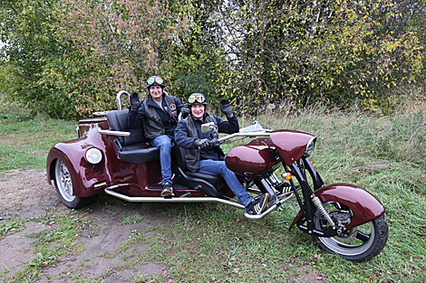 Twin brothers from Orsha Andrei and Valery Zhivutsky make a unique trike
