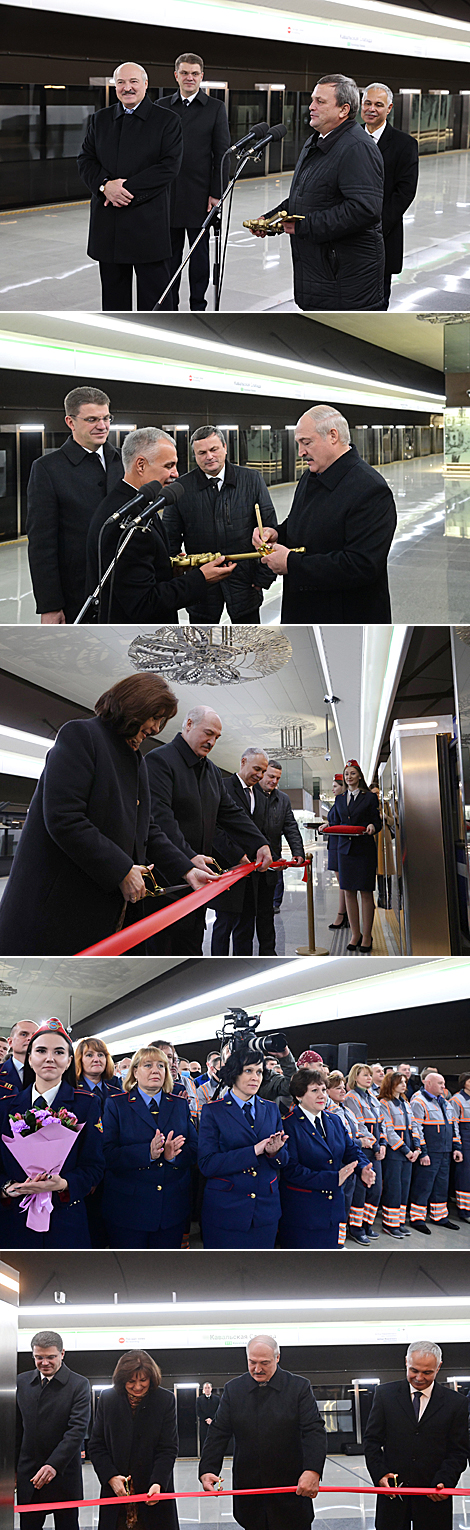 Церемония открытия третьей линии минского метро