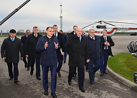 Aleksandr Lukashenko visits the Belarusian nuclear power plant