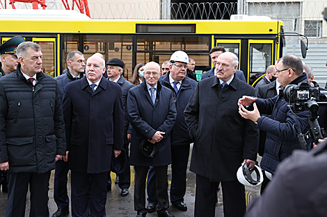 Aleksandr Lukashenko visits the Belarusian nuclear power plant