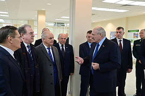 Aleksandr Lukashenko visits the Belarusian nuclear power plant