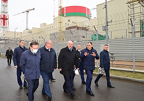 Aleksandr Lukashenko visits the Belarusian nuclear power plant