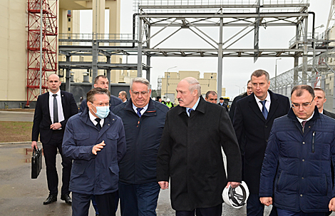 Aleksandr Lukashenko visits the Belarusian nuclear power plant