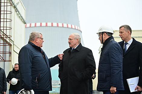 Aleksandr Lukashenko visits the Belarusian nuclear power plant