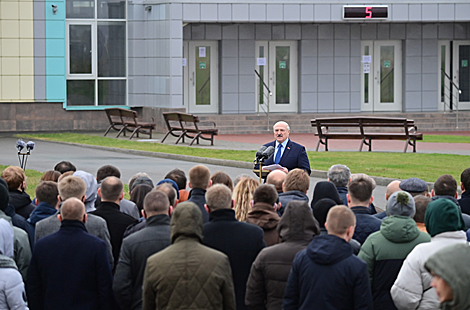 Speech to the workers and builders of the Belarusian nuclear power plant 