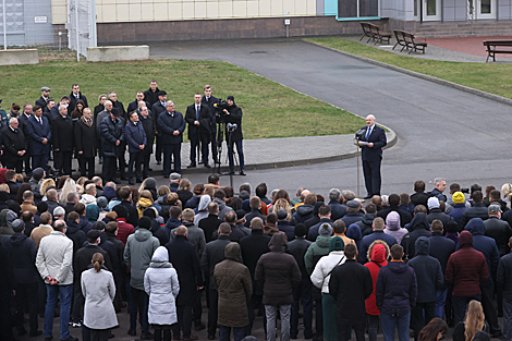 Speech to the workers and builders of the Belarusian nuclear power plant 
