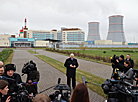 Aleksandr Lukashenko during a talk with media 