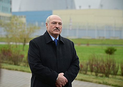 Aleksandr Lukashenko during a talk with media 