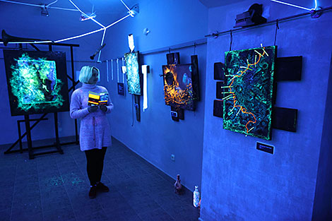 Light-dynamic art exhibition in Vitebsk