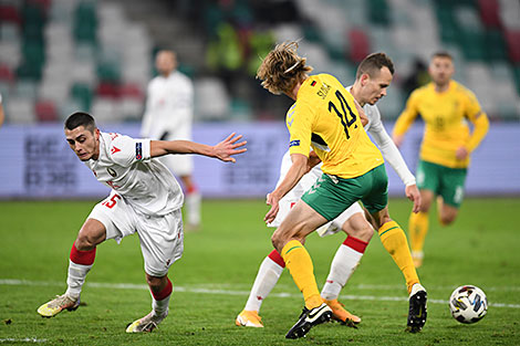 Team Belarus beats Lithuania in the UEFA Nations League