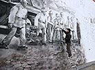 Grodno artist Maksim Karpovich during his work