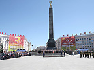 The ceremony at the Victory Square