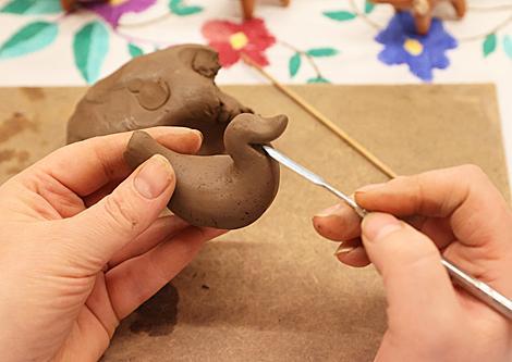 Technology of making clay toys in Vitebsk Oblast