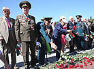 The ceremony at the Victory Square