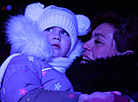 Lighting the main Christmas tree in Grodno