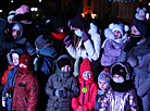 Lighting the main Christmas tree in Grodno