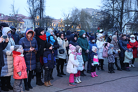 Алея крэатыўных ёлак у Гродне