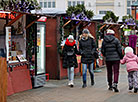 Christmas market by Palace of Sports