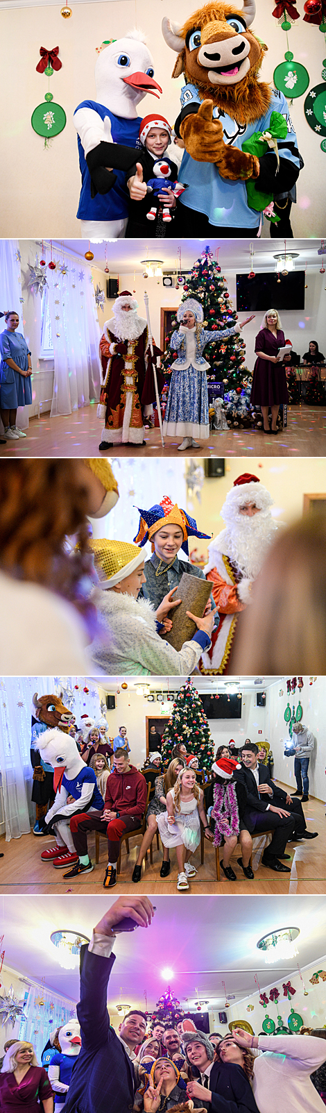 НОК поздравил с новогодними праздниками воспитанников Детского городка в Минске