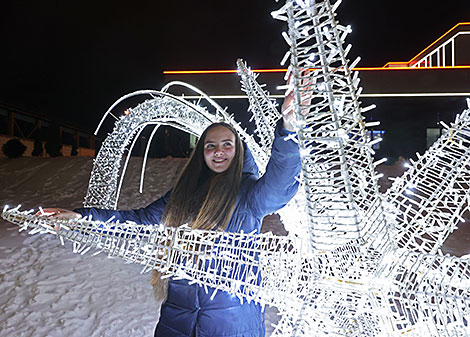 Festive lights in Vitebsk