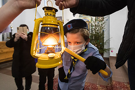 Peace Light of Bethlehem arrives in Grodno