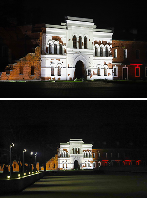 New illumination in Brest Fortress