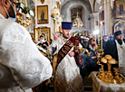 Christmas service in Minsk's Holy Spirit Cathedral