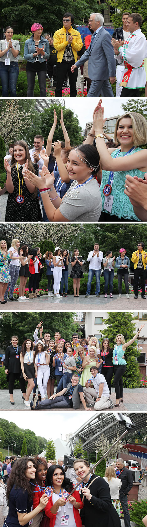 Participants of the 24th Song Contest Vitebsk 2015 at the Slavonic Bazaar