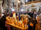 Christmas service in Minsk's Holy Spirit Cathedral