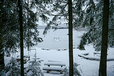 Winter landscapes in the Blue Lakes reserve