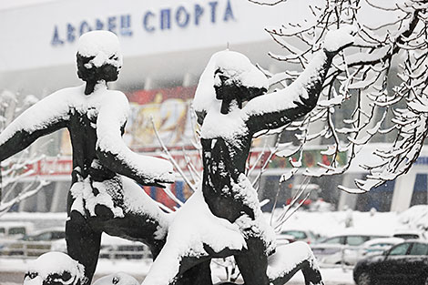 Minsk blanketed in snow