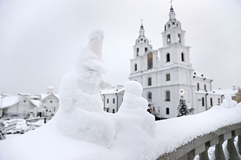 Minsk blanketed in snow