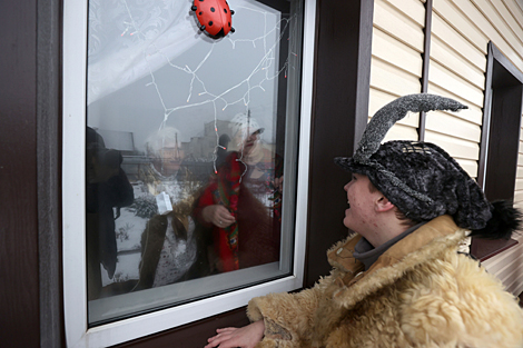 Christmas caroling in Mogilev District