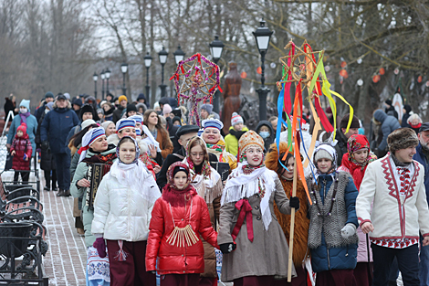 Kolyady rite performed in Vitebsk