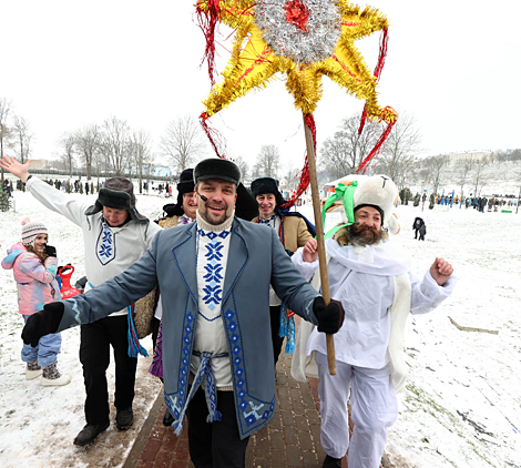 Kolyady rite performed in Mogilev