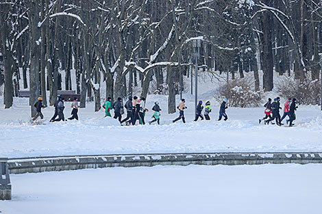 Крещенский забег в Минске