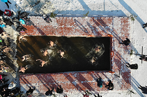 Epiphany celebrations on Lake Yubileinoye