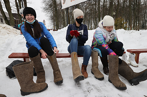 Race in felt boots in Lepel