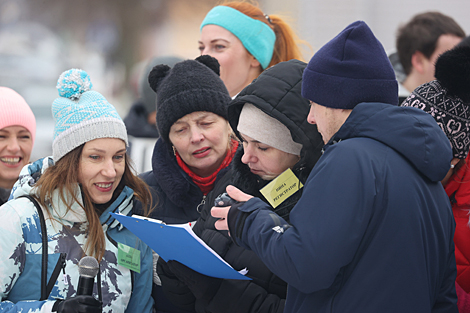 Забег в валенках в Лепеле