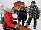 Забег в валенках в Лепеле