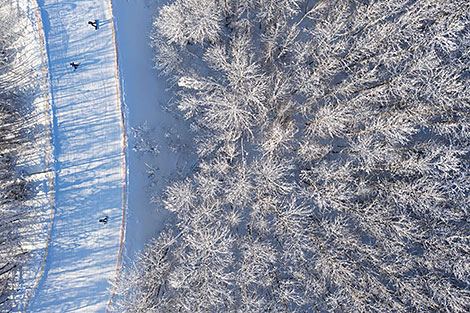 Зимний сезон в горнолыжном центре Минской области