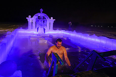 Epiphany bathing in Minsk