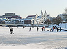 Sunny winter day in Minsk