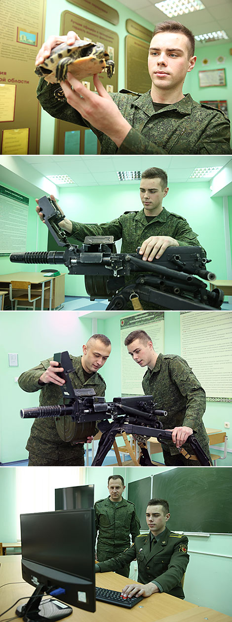Maksim Kopat, a student of the Military Department at Yanka Kupala Grodno State University