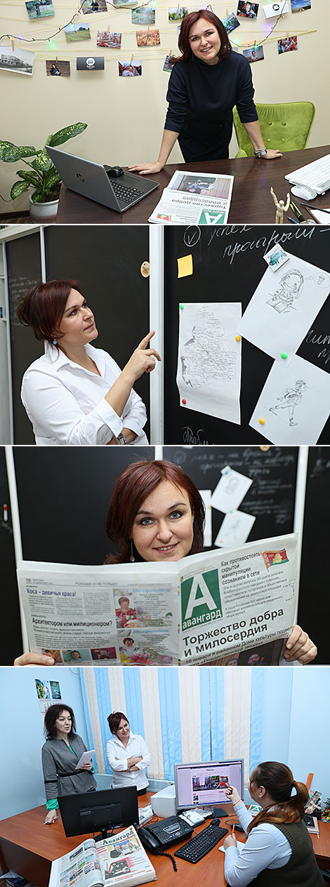 Irina Palubets, Editor-in-chief of the Buda-Koshelevo newspaper Avangard