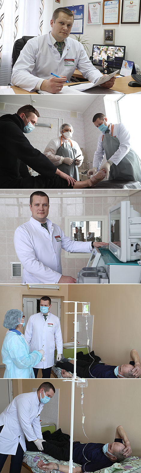 Head physician of the Shklov Hospital Sergei Novikov