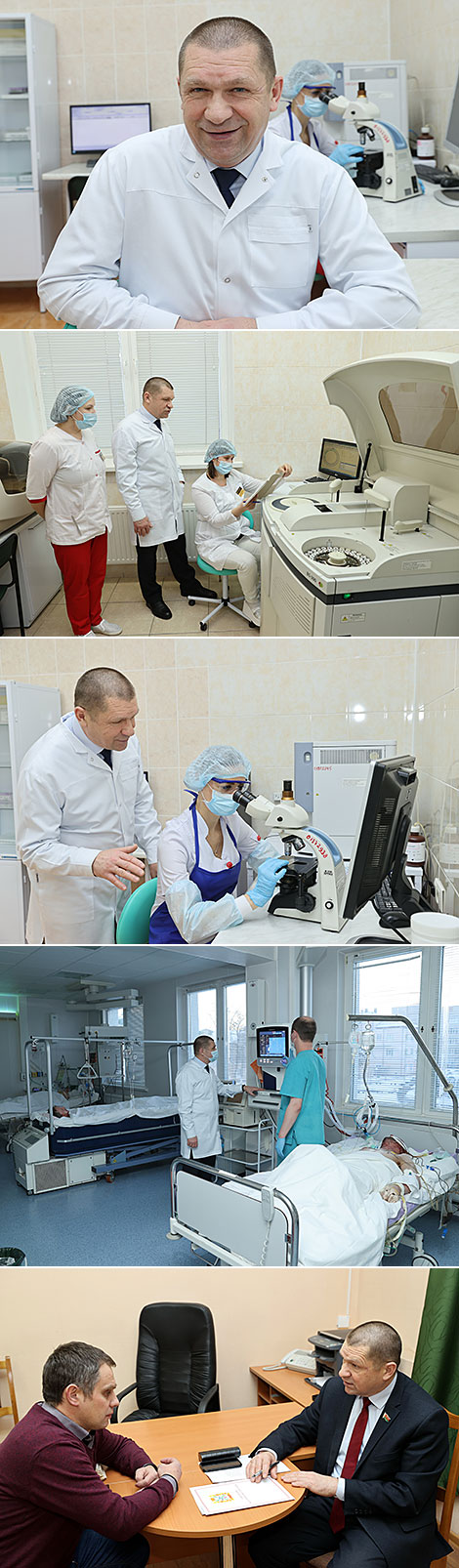 Oleg Yadrentsev, head physician of Gomel Clinical Hospital No.1 
