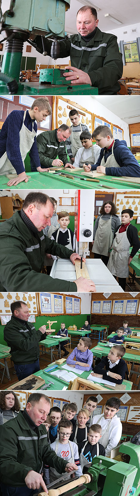 Aleksandr Petrovsky, a handicrafts and drawing teacher at secondary school No.2 of Beshenkovichi