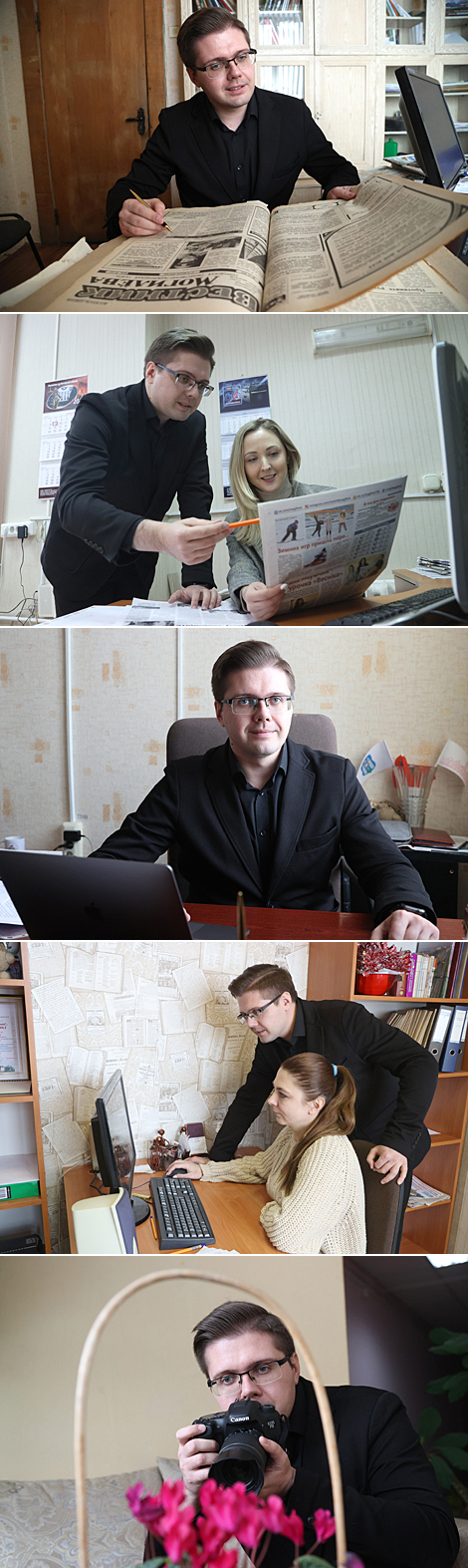 Pavel Saveliev, editor-in-chief of the Vestnik Mogileva city newspaper 