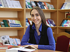 Yana Kushchina, a student of the pedagogical department at Masherov Vitebsk State University 
